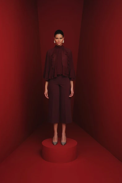 Muggo MİDNİGHT Kadın Sivri Burun Leopar Detaylı Arkası Açık Günlük Klasik Topuklu Abiye Ayakkabı - 5