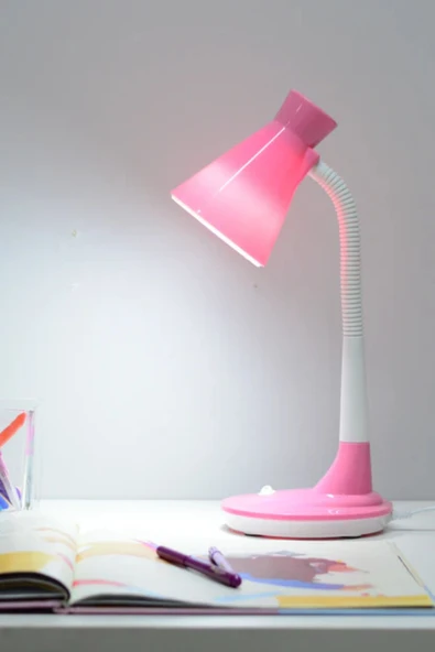 Büyük Boy Akrobatik Masa Lambası - Kitap Okuma, Ders Çalışma ve Gece Lambası, Max 10W Ampül - 2