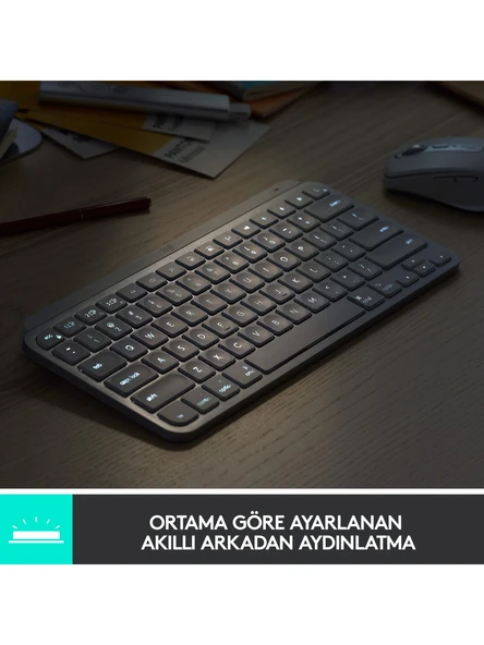 Logitech MX Keys Mini 920-010504 TKL Q Kablosuz Klavye - 3