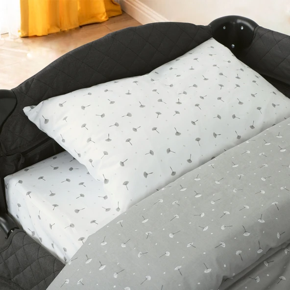 Huggy %100 Pamuk 130x80 Park Yatak Beşik Bebek Nevresim Takımı - 7