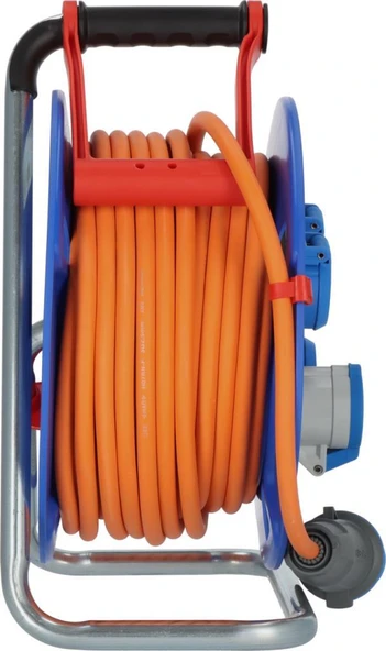 Brennenstuhl Camping Serisi IP44 Lisanslı Emniyet Şalterli  3 Yıl Garantili 25 Metre Uzatmaya Sahip Makaralı Kablo H07RN-F 3G2.5 - 3