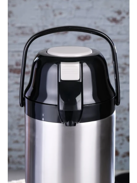 Cooker 4.5 Lt Paslanmaz Çelik Termos (Pompalı) CKR2009 - Siyah - 2