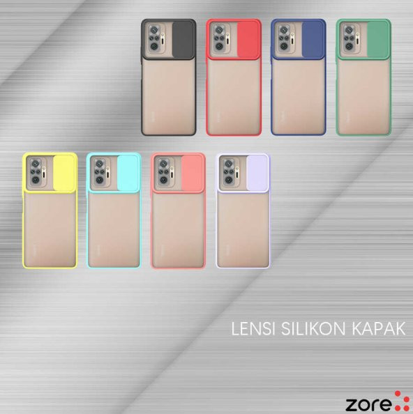 Xiaomi Redmi Note 10 Pro Kılıf Mat Yüzey Lensi Kapak - 3