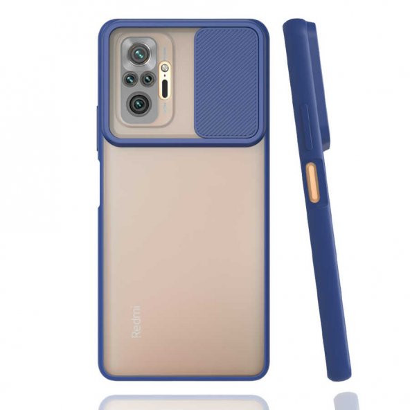 Xiaomi Redmi Note 10 Pro Kılıf Mat Yüzey Lensi Kapak - 8