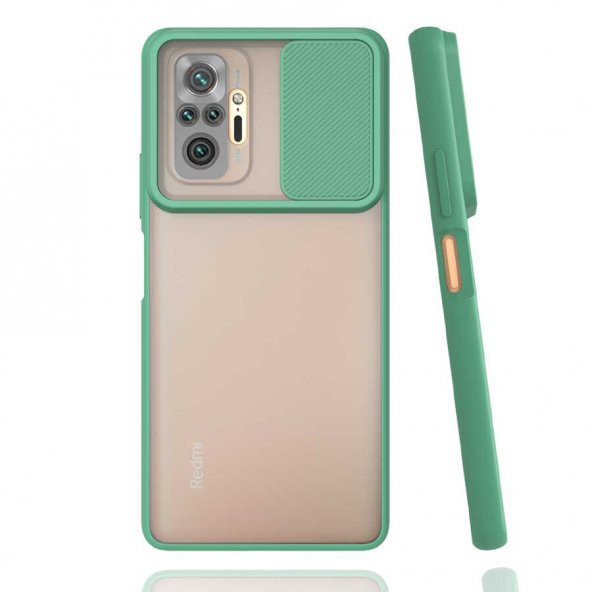 Xiaomi Redmi Note 10 Pro Kılıf Mat Yüzey Lensi Kapak - 9