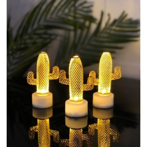 LED Kaktüs Lamba 12li paket Dekoratif Hediyelik