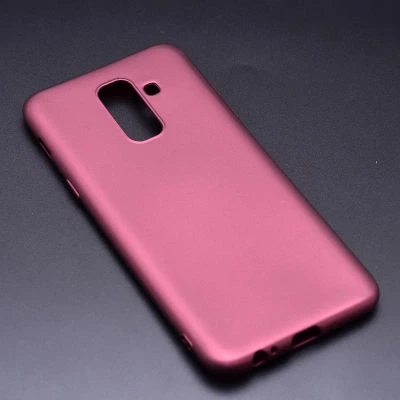 Samsung Galaxy A6 2018 Kılıf Esnek Premier Silikon Kapak Bordo