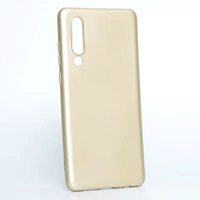 Huawei P30 Kılıf Esnek Premier Silikon Kapak Gold