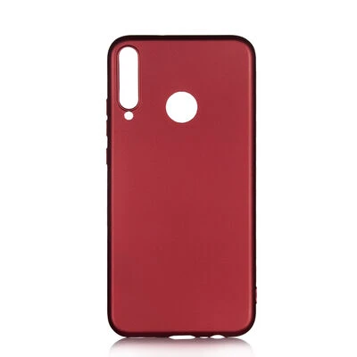 Huawei P40 Lite E Kılıf Esnek Premier Silikon Kapak Bordo