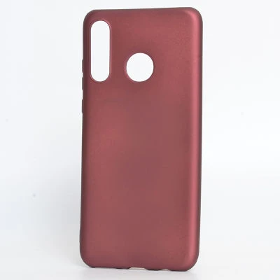 Huawei P30 Lite Kılıf Esnek Premier Silikon Kapak Bordo