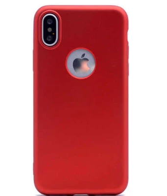 iPhone XS Max Kılıf Esnek Premier Silikon Kapak Kırmızı