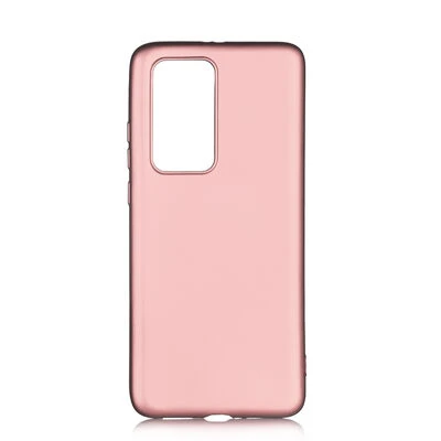 Huawei P40 Pro Kılıf Esnek Premier Silikon Kapak Rose