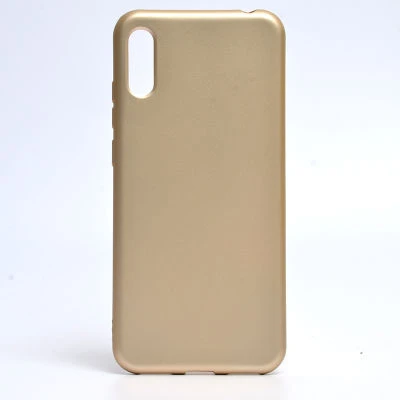 Huawei Y6 2019 Kılıf Esnek Premier Silikon Kapak Gold