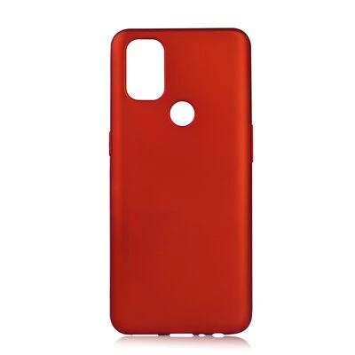 One Plus Nord N10 5G Kılıf Esnek Premier Silikon Kapak Kırmızı