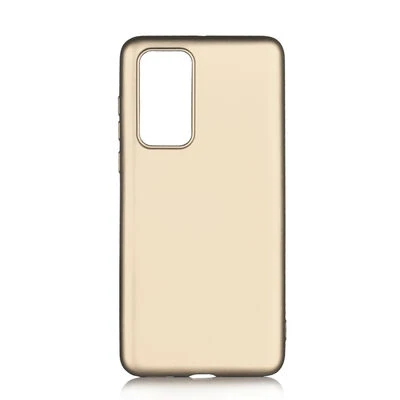 Huawei P40 Kılıf Esnek Premier Silikon Kapak Gold