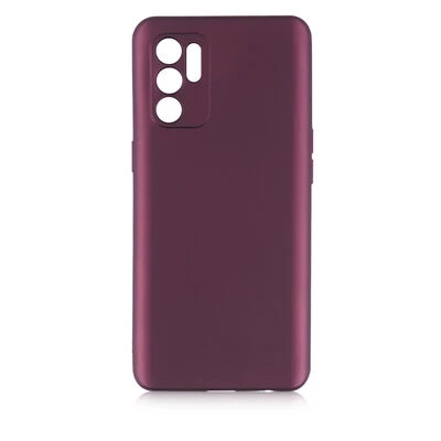 Oppo Reno 6 4G Kılıf Esnek Premier Silikon Kapak Bordo