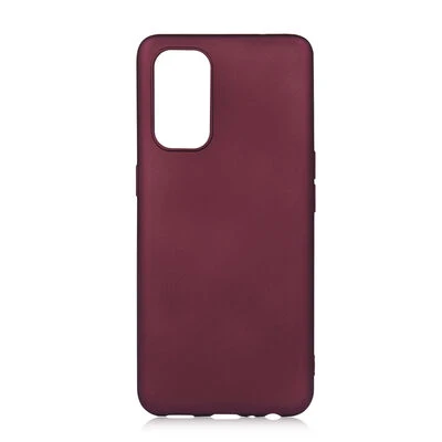 Oppo Reno 5 5G Kılıf Esnek Premier Silikon Kapak Bordo