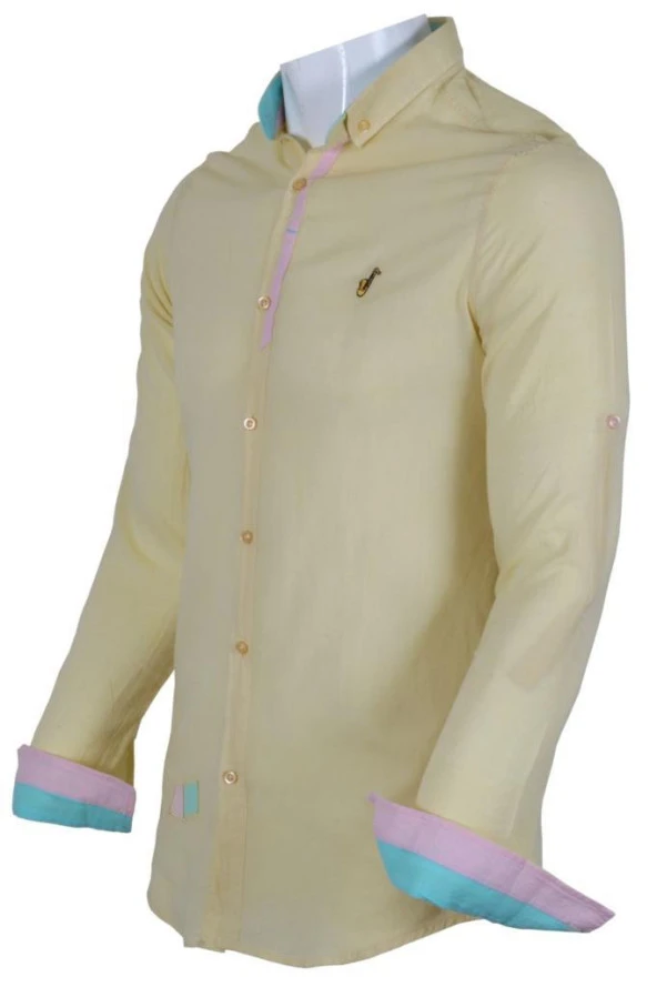 Erkek Yazlık Gömlek Dar Kesim RAR00790 - 2