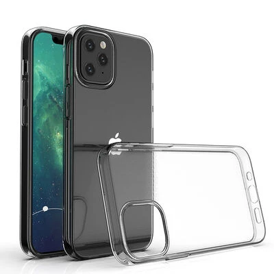 iPhone 12 Mini Kılıf Esnek ve Şeffaf Sheer Premium TPU Silikon Kapak Şeffaf