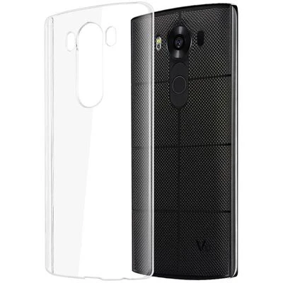 LG V10 Kılıf Esnek ve Şeffaf Sheer Premium TPU Silikon Kapak Şeffaf