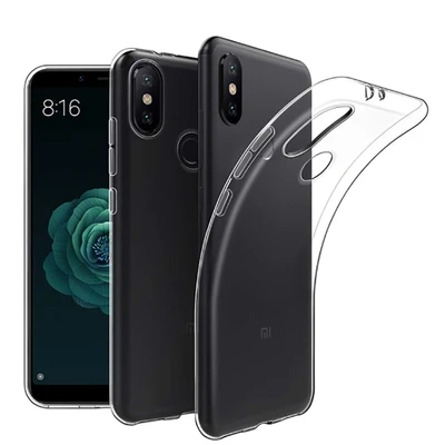 Redmi Note 6 Pro Kılıf Esnek ve Şeffaf Sheer Premium TPU Silikon Kapak Şeffaf