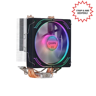 Frisby FCL-F1334C Intel 1366-115x-1200-1700-AMD AM2-AM2+-AM3-AM4-AM5 CPU FANI
