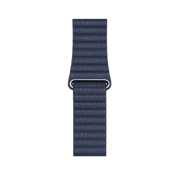 TechnoGuru  Apple Watch 38mm Suya Dayanıklı Pu Deri Lop Kordon KRD09  Pembe - 4