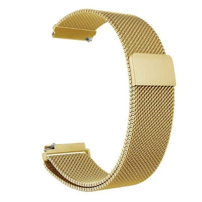 TechnoGuru  Xiaomi Amazfit Pace Hasır Örgü Metal Kordon (22mm) KRD12  Gold