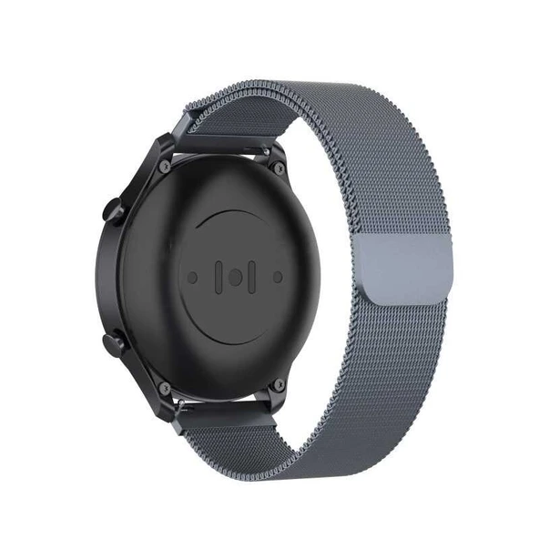 TechnoGuru  Xiaomi Amazfit Pace Hasır Örgü Metal Kordon (22mm) KRD12  Mor - 2