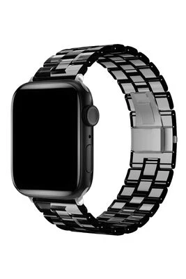 TechnoGuru  Apple Watch Ultra 49mm Katlamalı Şeffaf Yapılı Klipsli Kordon KRD33  Siyah