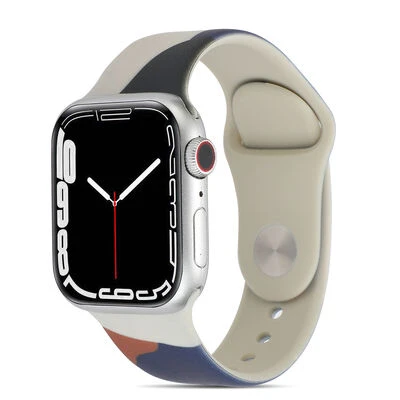 TechnoGuru  Apple Watch Ultra 49mm Kordon Silikon Esnek Renkli Strap Kayış KRD62  Renk 4