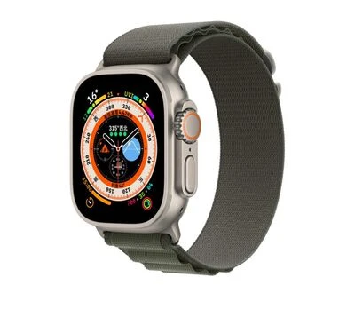 TechnoGuru  Apple Watch 44mm Kordon Hasır Örgülü Bükülmelere Dayanıklı Şık KRD74  Yeşil