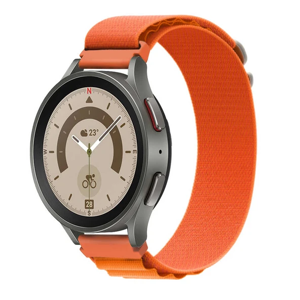 TechnoGuru  Xiaomi Amazfit Pace 22mm Kordon Hasır Örgülü Bükülmelere Dayanıklı Şık KRD74  Siyah - 4