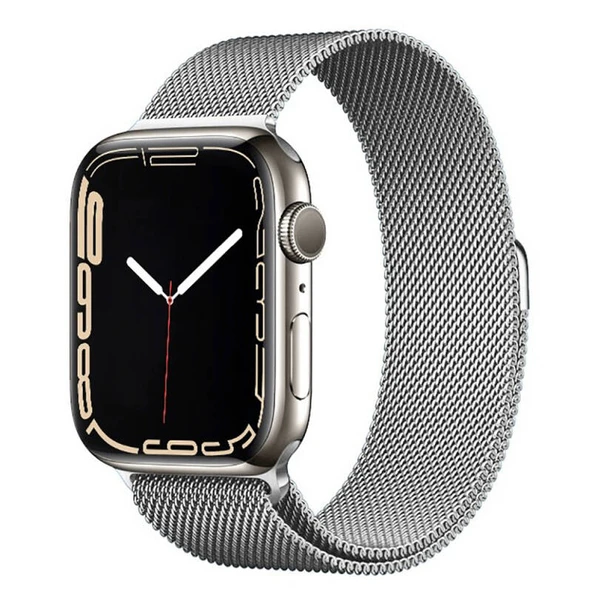 TechnoGuru  Apple Watch 42mm Band01 Metal Kordon  Gümüş