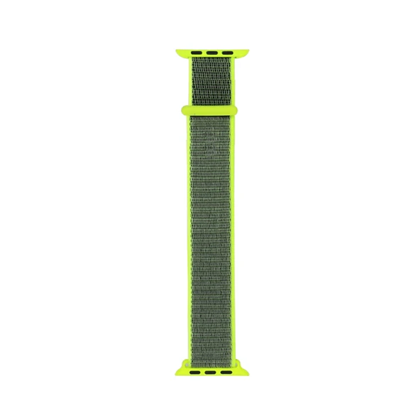 TechnoGuru  Apple Watch 10 46mm Kordon Band03 Serisi Hasır Strap Kayış  Yeşil Flash