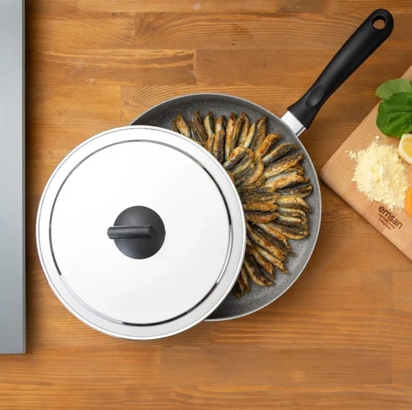 Emsan Rosa 30cm Granit Balık Tavası