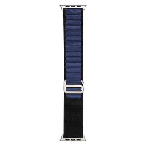 TechnoGuru  Apple Watch 41mm Band-74 Örgü HasırKordon  Koyu GriKırmızı