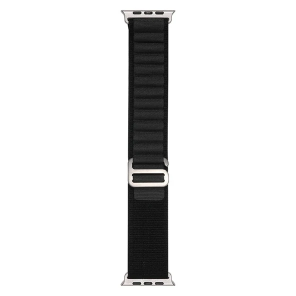 TechnoGuru  Apple Watch 41mm Band-74 Örgü HasırKordon  Siyah Gri