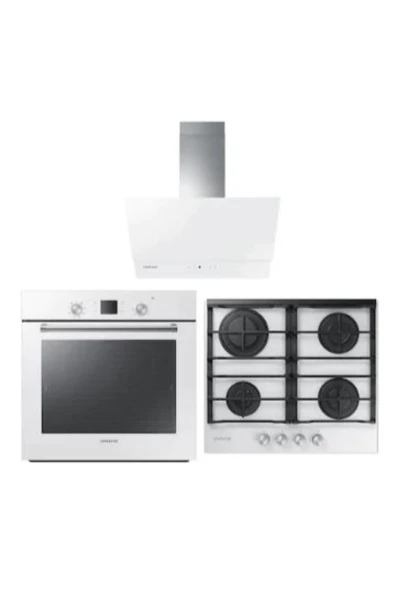 SAMSUNG NV60M7140BW - NA64M7100AW - NK24M7060VW Beyaz Ankastre Set