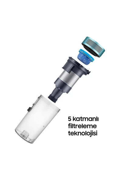 SAMSUNG VS15A6031R1/TR Kablosuz Şarjli Dikey Süpürge Mistik Yeşil - 6