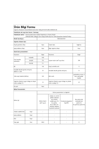SAMSUNG Rb50dg601es9 Kombi No Frost Buzdolabı - 8