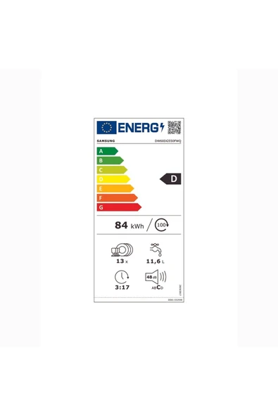 SAMSUNG DW60DG550FWQ, 5 Programlı Solo Bulaşık Makinesi, 13 Kişilik Yıkama Kapasitesi - 2