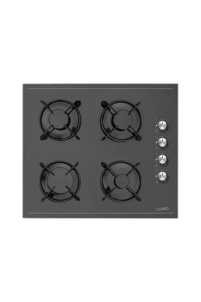 LUNO SİLVERLİNE L335B01 Siyah Ankastre Ocak