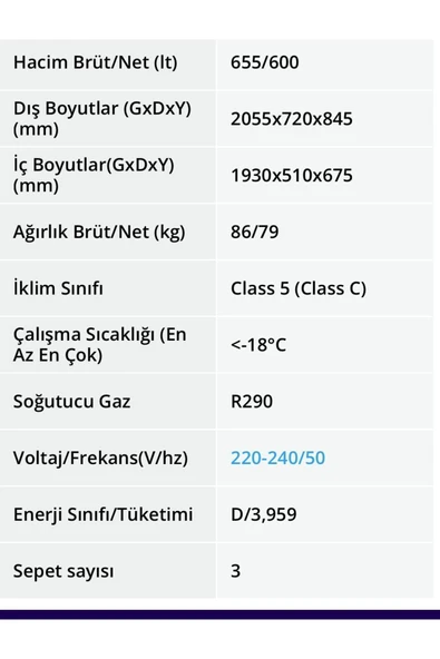 Şenocak D-620 DF DUAL Soğutucu+Dondurucu 600Litre Derindondurucu Difriz - 2