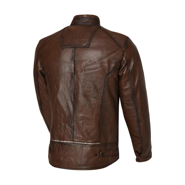 VEXO DERİ ANTİK KAHVE MOTOSİKLET MONT - 3