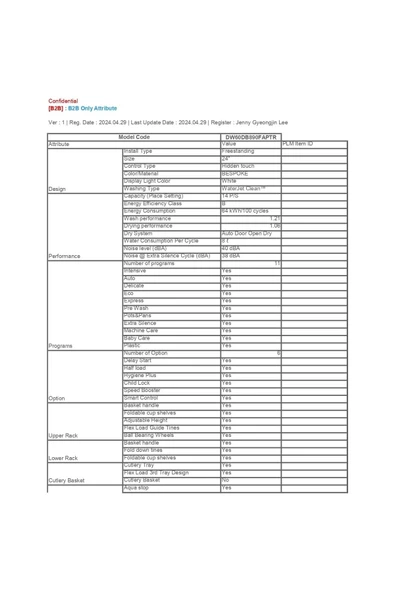 SAMSUNG Dw60db890fap Bespoke 11 Programlı Solo Bulaşık Makinesi - 2