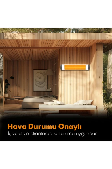 UFO City 2300 W Duvar Tipi Infrared Isıtıcı - Termostatlı - 5