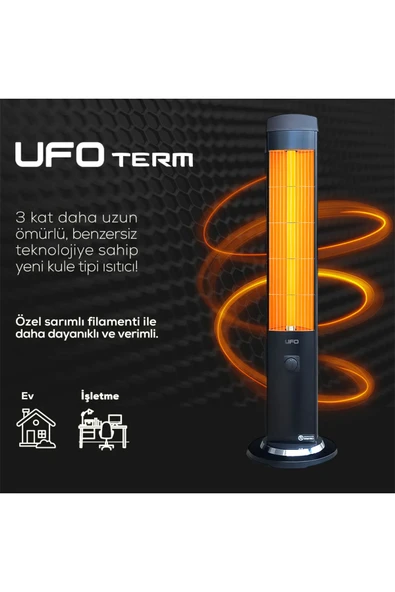 UFO Term 2300W Kule Tipi Isıtıcı - 5
