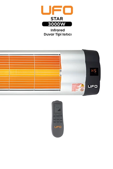 UFO Star 3000 Infrared Duvar Tipi Isıtıcı - Uzaktan Kumandalı - 2