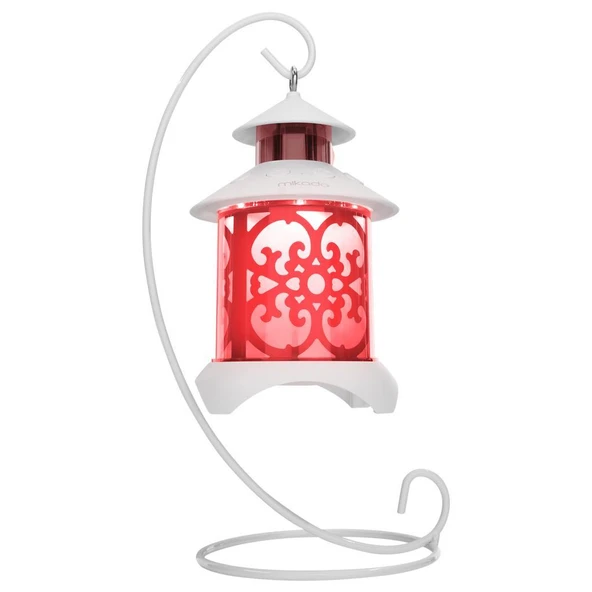 Mikado MD-20BT Beyaz 5W 1200mAh BT-LED Işıklı Bluetooth Hoparlör - 2